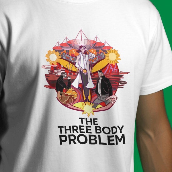 The Three-Body Problem T-Shirt, Ilustration Book T-Shirt, Three Body Problem Unofficial Merch, Netflix Show Tee