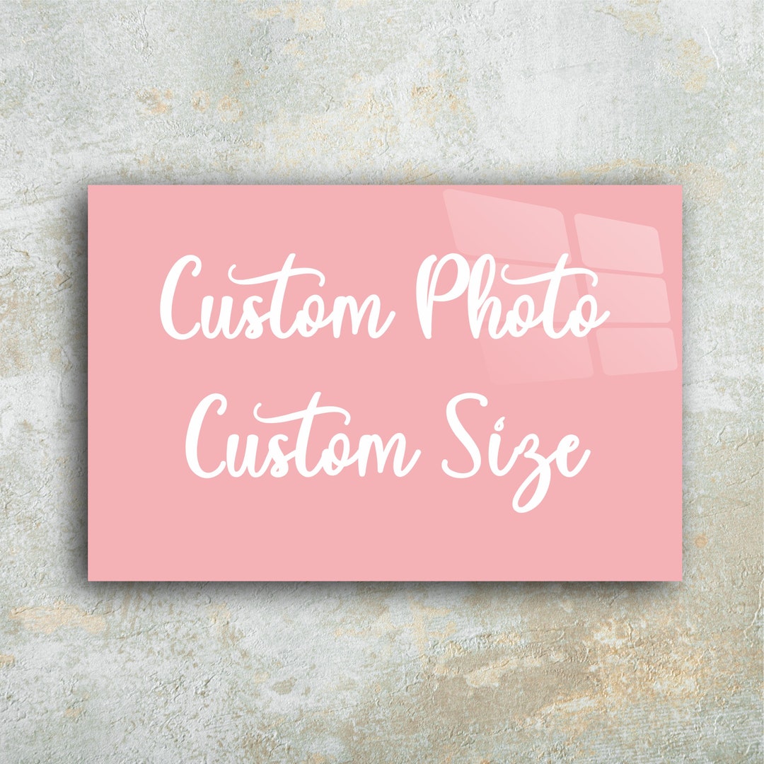 Custom Tempered Glass Wall Decor Art, Personalized Special Day Gift