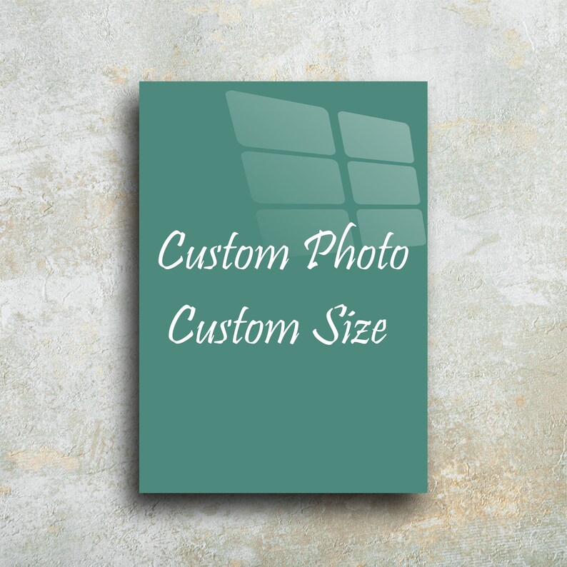 Custom Tempered Glass Wall Decor Art, Personalized Special Day Gift