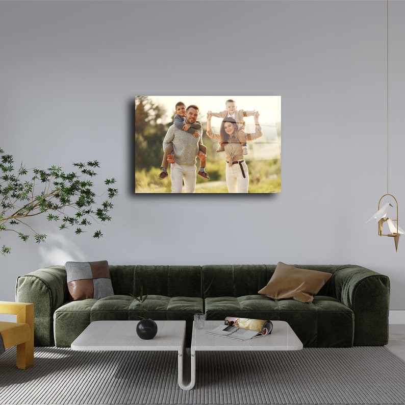 Custom Tempered Glass Wall Decor Art, Personalized Special Day Gift