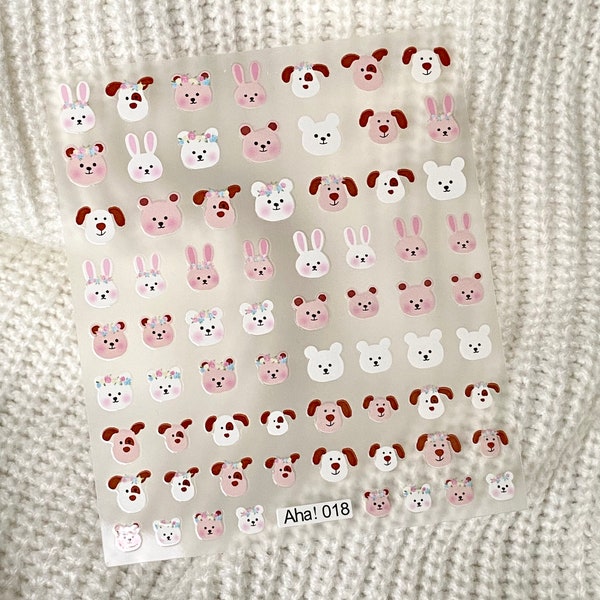Dog Nail Decal Etsy