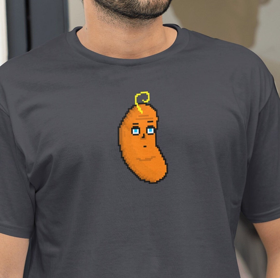 Blue Eyed Orange Skin Baby 8bit Pixel Design Printed Etsy