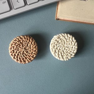 MAGNETIC OPTIONS Rattan Circle Phone Grip Universal Secure Hold Stand|Gift Unique|Phone Stand Mount|Kindle Holder|Craft Phone Case
