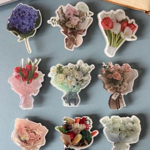 Flower Bouquet Phone Grip Universal Smartphones Secure Hold Stand|Gift Unique|Phone Stand Mount|Kindle Holder Colourful| Tulips Roses Bunch