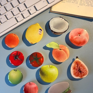 RESTOCKED MAGNETIC OPTIONS Fruit Food Phone Grip Cute Vegetable Nut Food Phone Grip Smartphones|Food Lovers|Phone Stand Mount|Kindle Holder|