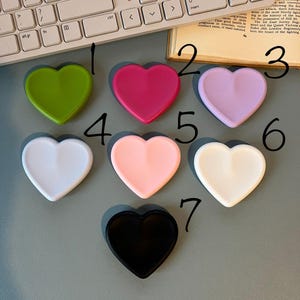 NEW STOCK Silicone Heart Shape Color Phone Grip Smartphones Secure Hold Stand|Gift Unique|Phone Stand Mount|Kindle Holder Colourful Love