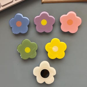 NEUE MAGNETISCHE OPTIONEN Viral Blumen Handy Griff Universal Smartphones Sicherer Halt Stand|Geschenk Unikat|Handyständer Halterung|Kindle Halter Bunt