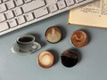 RESTOCKED Coffee Phone Grip Universal Smartphones Secure Hold Stand|Gift Unique|Phone Stand Mount|Kindle Holder | Latte| Coffee Cup Phone product logo