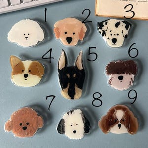 OPTIONS MAGNÉTIQUES Smartphones mignons avec poignée pour téléphone portable | Maintien sécurisé | Amoureux des chiens | Support pour téléphone | Support pour Kindle | Cadeau animal unique pour chiot