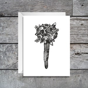 Hochzeitswünsche | 6er-Set | 4,25x5,5 | Umschlag enthalten