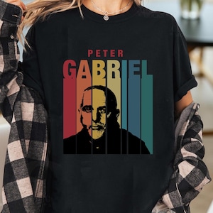 Maglietta retrò di Peter Gabriel, maglietta musicale vintage, maglietta rock anni &#39;80, maglietta unisex da regalo per fan di una band, maglietta grafica ispirata a un album classico