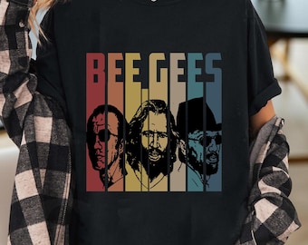Bee Gees Band Retro Music Shirt, Vintage 70s Tee, Comfort Colors T-Shirt, Music Gift Tee for Fans, Matching Band Shirt for Friends