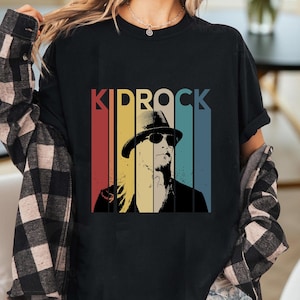 Kid Rock Retro T-Shirt, Vintage Rock Music Tee, Unisex Band Shirt, Fan Gift Tee, 90s Aesthetic Graphic Tee for Music and Rock Lovers