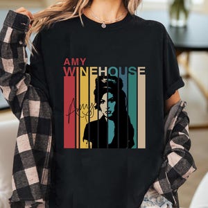 T-shirt Classique Amy Winehouse - Uni Noir - Taille S à 5XL - Neuf Avec étiquettes