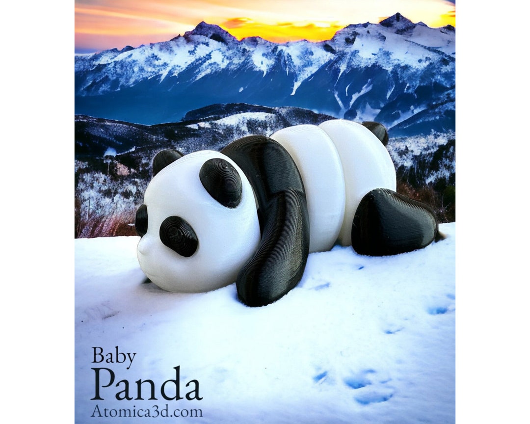 Cute Panda Articulated Toy Articulated Baby Panda Zou - Etsy
