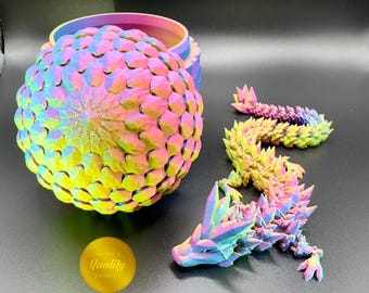 4PCS Juguete Fidget De Huevo Dragón Impreso En 3D,Dragón Articulado Impreso En 3D,Huevos De Dragóns En 3D Con Dragóns En El Interior,Juguetes De Dragons En 3D Para Niños