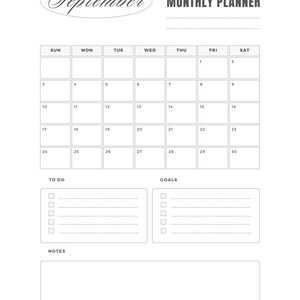 Monthly Journal Calendar