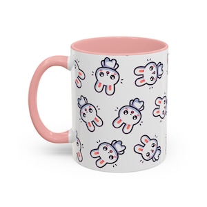 Unieke emotemok schattig chibi-konijn / kawaii konijntjes accessoires / kawaii cadeau konijnenliefhebber / leuk meisje / jongen cadeau / alleen beschikbaar in Etsy
