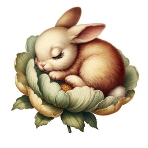 Süße Vintage Hase Digitale Dateien / Clip Art Clip Art für Scrapbooking / Kartenherstellung