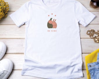 Be Kind shirt with cute bunnies, Kindness shirt