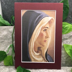 New Handmade 5x7 (Matted 4x6) Blessed Virgin Mary Mother of Christ 481