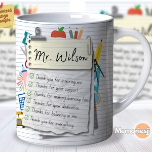 Conception personnalisée pour tasse| Enveloppement de tasse de sublimation numérique PNG| Conception de café de 11 oz| Enveloppement personnalisé de tasse d’enseignant| Conception étudiante| Enveloppement de tasse d’étudiant