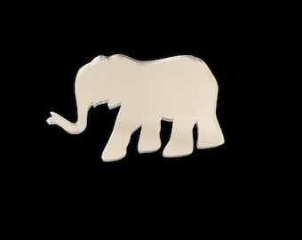 Elephant Mirror - 7 Sizes Available. Also available in Packs of 10 Baby Elephant Crafting Mirrors | Bespoke Shapes Made