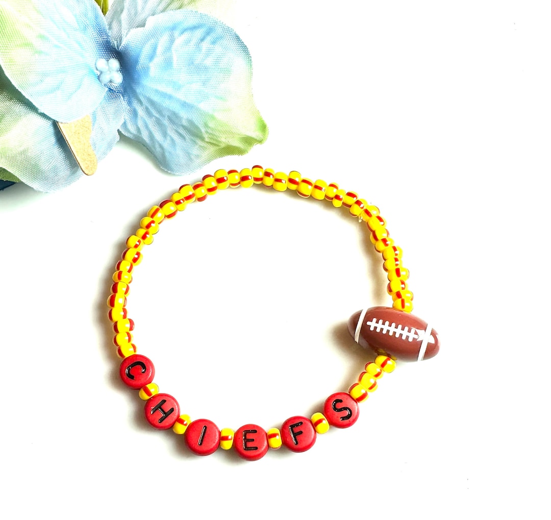 Chiefs Pride Kansas City Chiefs Beaded Bracelet Game Day Jewelry Team
