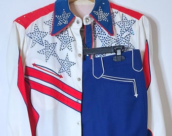 70's Rare Vintage Nathan Turk Custom America Shirt and Pants worn by Kenny O'dell