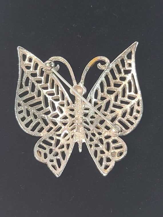 Vintage Avon Butterfly Brooch Pin Jewelry 2 Estate - image 5