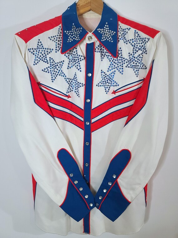 70's Rare Vintage Nathan Turk Custom America Shir… - image 2