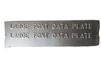Embossed 1" x 3.5" Metal Plate Personalized Custom