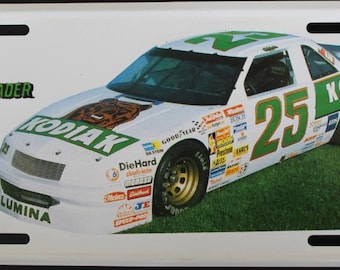 Chevrolet Lumina Ken Shrader Racing NOS License Plate  Nascar