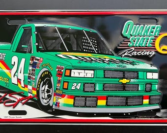 Quaker State Racing NOS License Plate Nascar Winston Cup Truck Series OBS Chevy Truck
