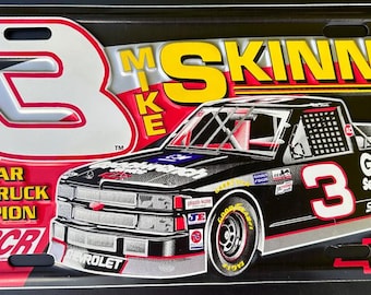 Mike Skinner NASCAR License Plate - Goodwrench Chevy Truck, NOS
