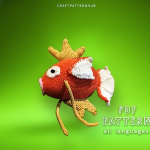 Fish Crochet Pattern, Fish Amigurumi Pattern, Crochet Doll Pattern, DIY Craft Pattern, Crochet Design, Gifts for Kids, Included Stitch Guide