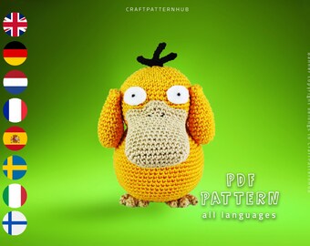 Duck Crochet Pattern, Duck Amigurumi Pattern, Crochet Doll Pattern, DIY Craft Pattern, Crochet Design, Gifts for Kids, Included Stitch Guide