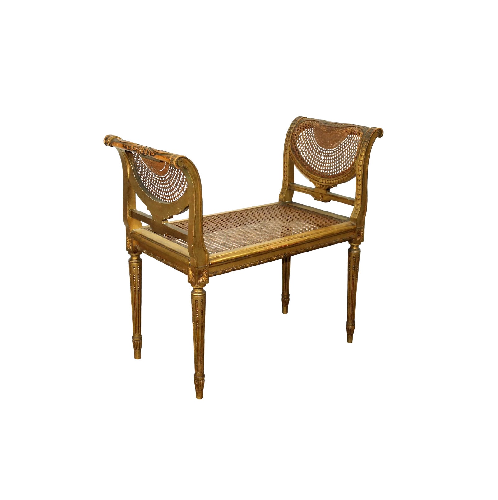 Louis XVI Caned Bench