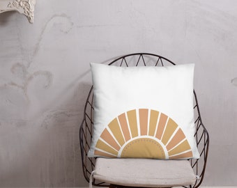 Basic Pillow, Boho sun pillow, Boho design,