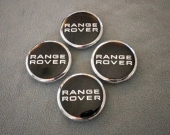 Range Rover Wheel Centre Cap - Black and Chrome 63mm set of 4