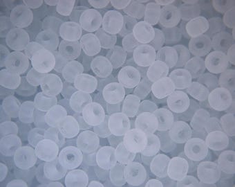 10g MIYUKI 6/0 Round Japanese Seed Beads 4mm 9131F Matte Transparent Crystal Seed Beads Jewelry Making High-quality Beading