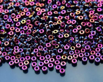 10g Matubo 8/0 Round Czech Seed Beads 3mm Jet Full Sliperit Best Quality Jewelry Making High-quality Czechia Beading