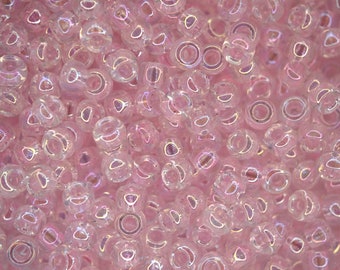 10 g MIYUKI 6/0 Perline di semi giapponesi rotonde 4 mm 9265 Perline di semi trasparenti rosa pallido AB per la creazione di gioielli di alta qualità
