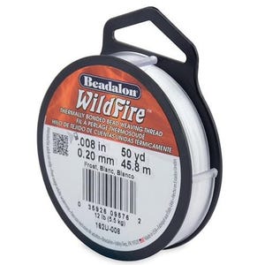 Beadalon Wildfire Frost 0,008 cala/0,20 mm 12 funtów/5,5 kg 50 jardów/45 m