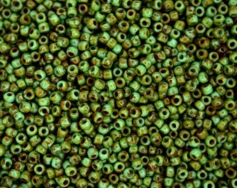 10g TOHO 11/0 Contas de Semente Japonesas Redondas 2 mm Y307 HÍBRIDO Turquesa Picasso Contas de Sementes Fabricação de Jóias Contas de Alta Qualidade