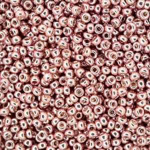 10g MIYUKI 11/0 Runde japanische Rocailles 2 mm 91086 galvanisierte Light Rose Rocailles Schmuck machen hochwertige Perlen