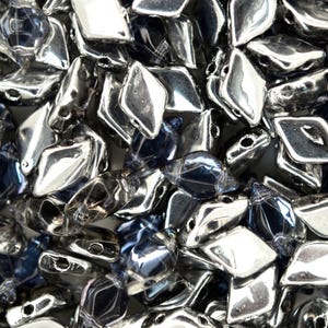 10g Matubo GemDuo Czech Seed Beads 5x8mm Beads Backlit Periwinkle High Quality Two-Hole Glass Beads for Jewellery Making Beading Czech