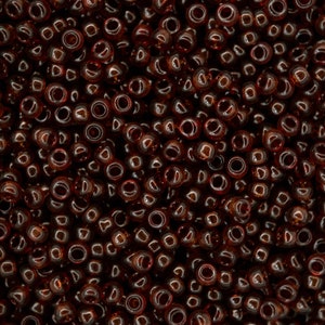 10g MIYUKI 11/0 Round Japanese Seed Beads 2mm 9134D Transparent Dark Topaz Seed Beads Jewelry Making High-quality Beading