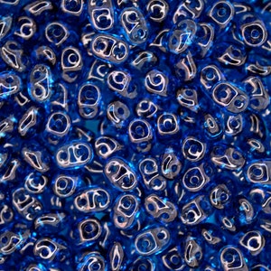 10g Matubo SuperDuo Czech Seed Beads 2.5x5mm Transparent Aquamarine Vega Two-Hole High Quality for Jewelry Making Beading Czech