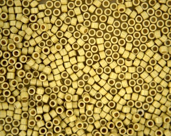 2.5inch Tube TOHO 11/0 Cylinder Treasure Japanese Seed Beads 1.8mm PF559F PermaFinish Galvanized Matte Yellow Gold